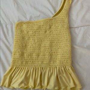 XS one strap gaze yellow top